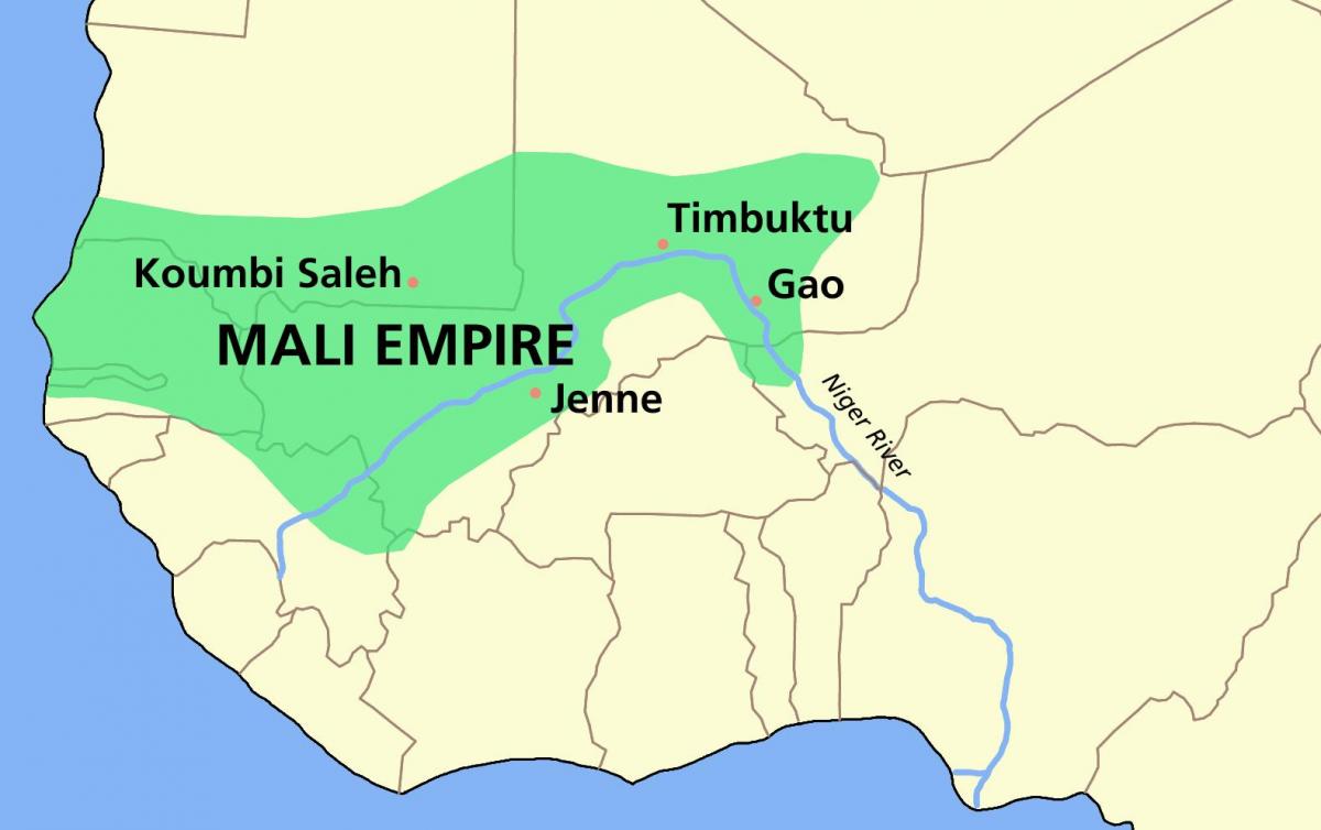 kráľovstvo Mali mapu