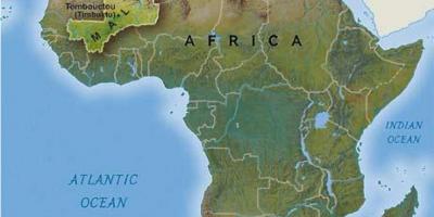 Mali západnej afrike mapu